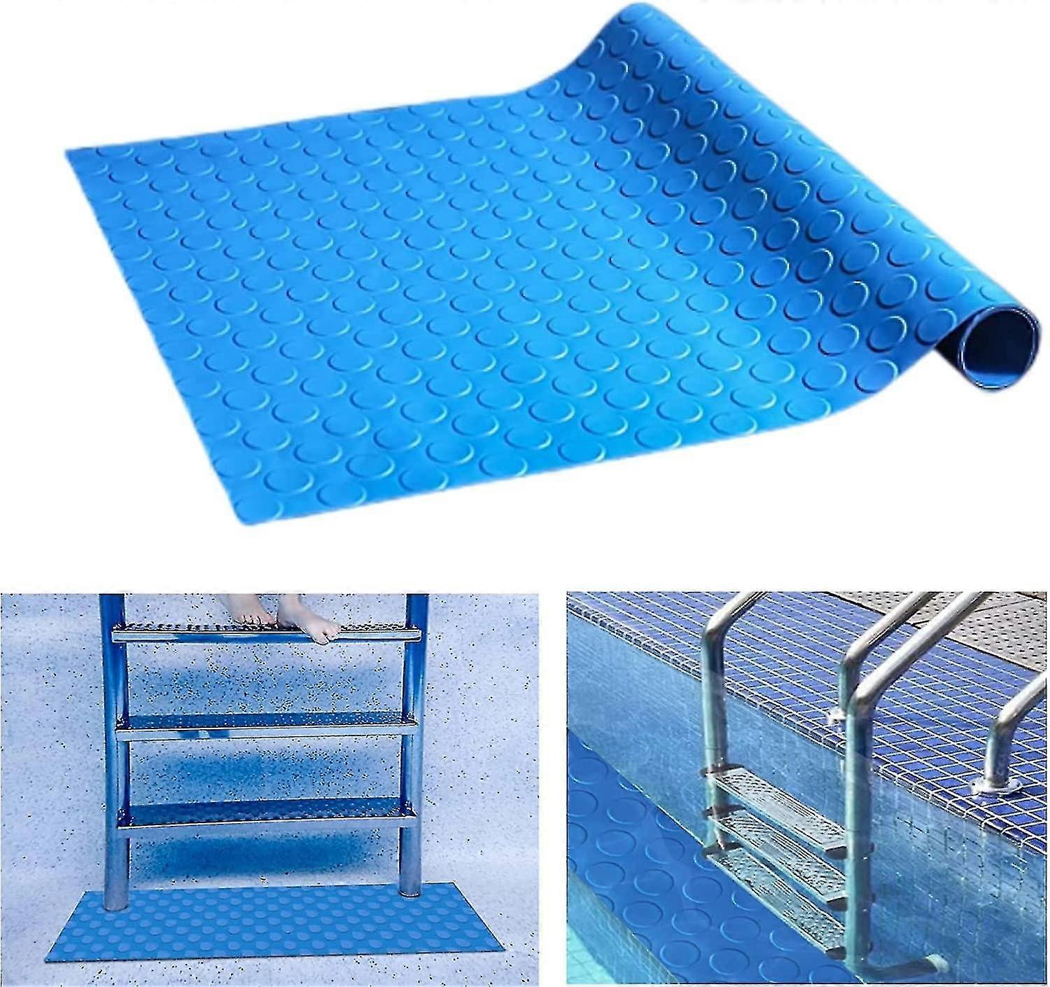 Swimming Pool Ladder Mat 2390 Cm Swimming Pool Stair Safety Pad With Non-slip Texture Anti-skidding Step Pad For Above Ground And Inground Pool Swimmi