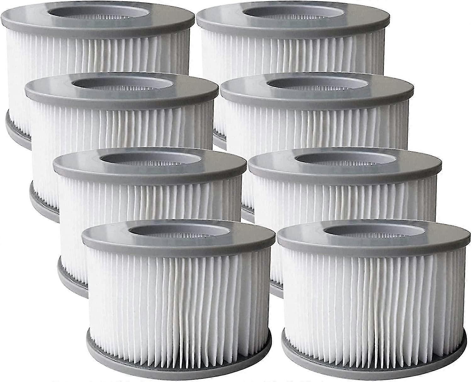 Pack Of 8 Replacement Filter Cartridges For Mspa Inflatable Pool, Jacuzzi