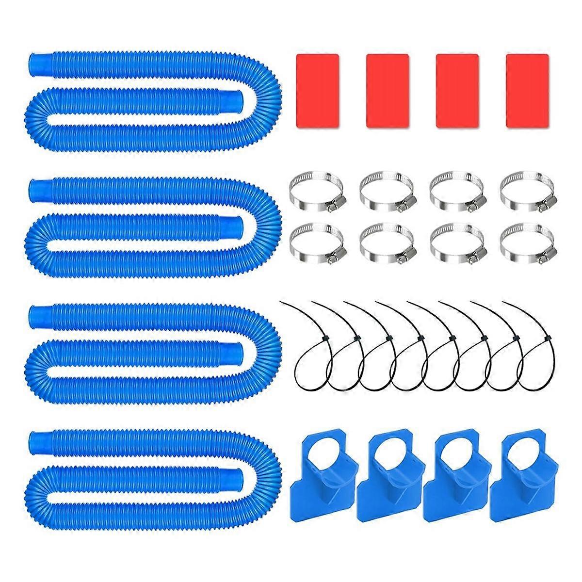 4 Pack Pool Pump Replacement Hose and Pool Pipe Holders Pool Accessory for Filter Pumps 330 GPH 530