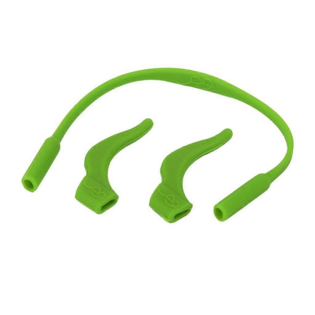 子供用サングラスシリコンバンドストラップ+滑り止めイヤーフックホルダーグリーン