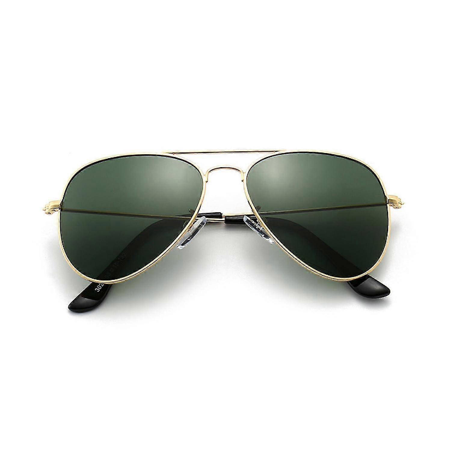 Polarized Kids Teens Juniors Aviator Polarized Sunglasses Stainless Steel Frame Spring Hinge Uv Prot