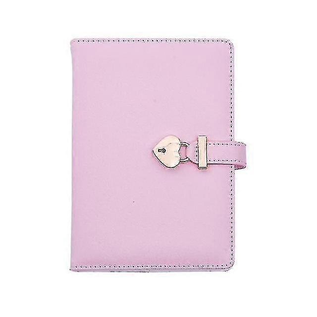 Notebook A5 Diary With Heart Lock Pu Leather Notebook School Supplies Lockable