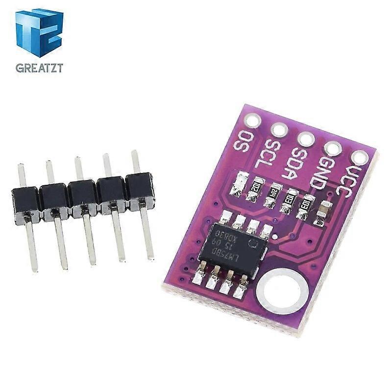 LM75 LM75A Temperatursensor Høyhastighets I2C-grensesnitt Høy Presisjon Utviklingskortmodul For Arduino