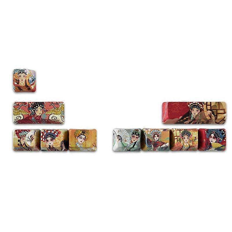 10-Key Dye Sublimation PBT Keycap Chinese Style OEM R1 SHIFT ESC Supplement