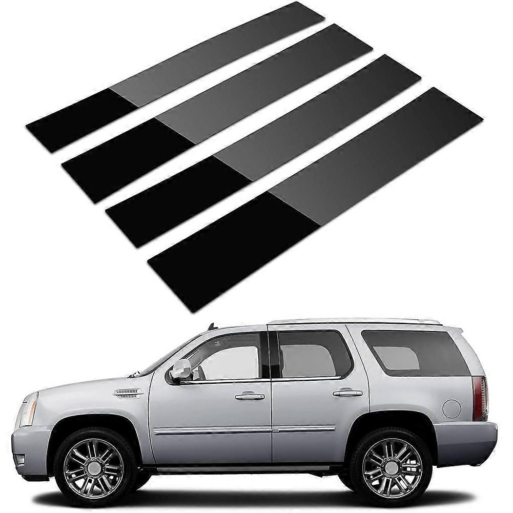 Car Pillar Posts Door Window Trim Moldings Anti Scratch Sticker for Escalade 2007-2014 Accessories