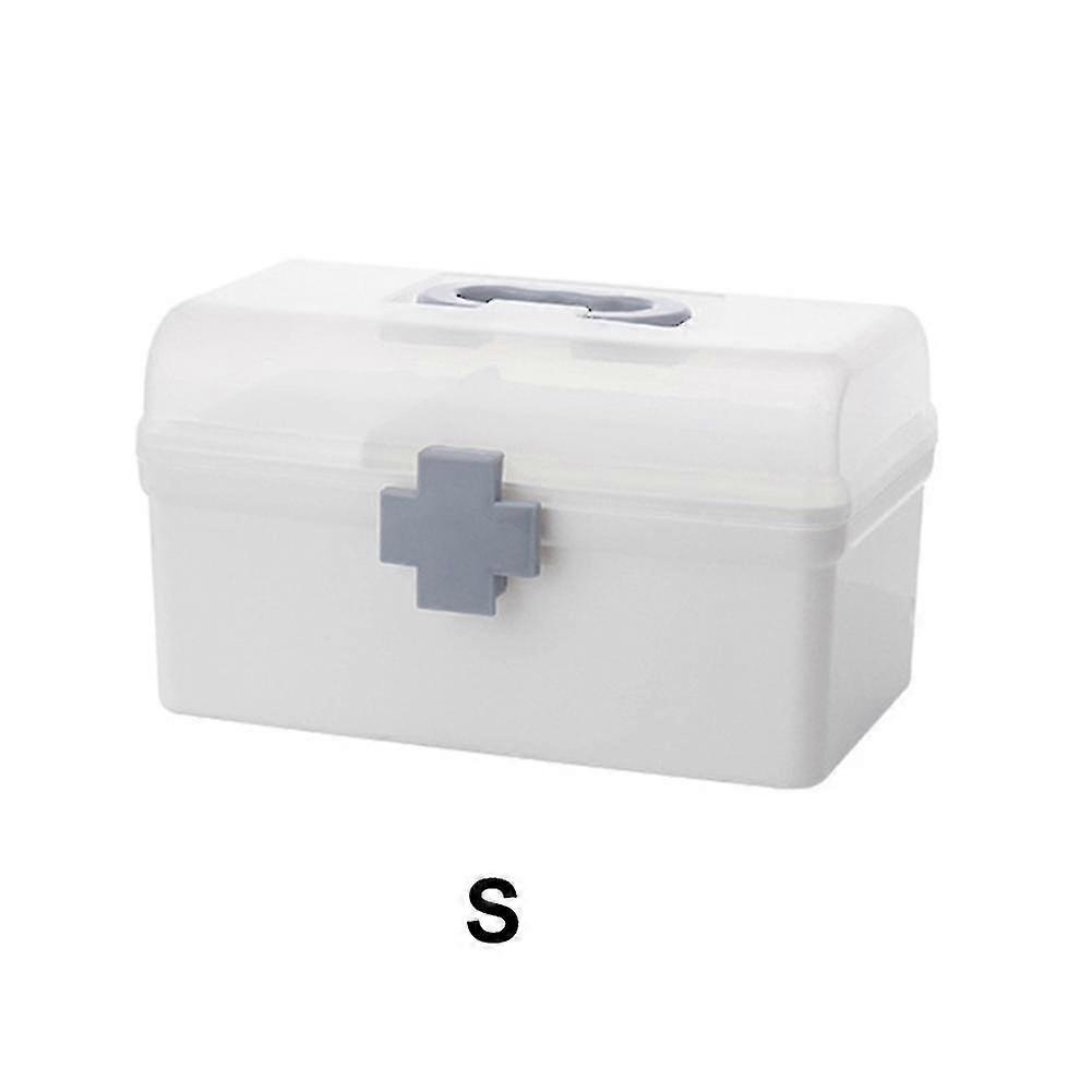 3/2 Layer Portable First Aid Kit Storage Box Plastic Multi-functional Family