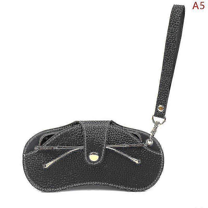 New Simplicity Snap Glasses Case Pu Leather Eye Glasses Container Cover