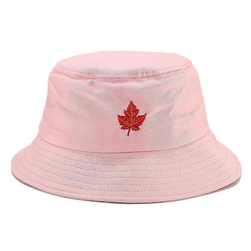 Bucket Hat with Maple Leaf Embroidered Unisex
