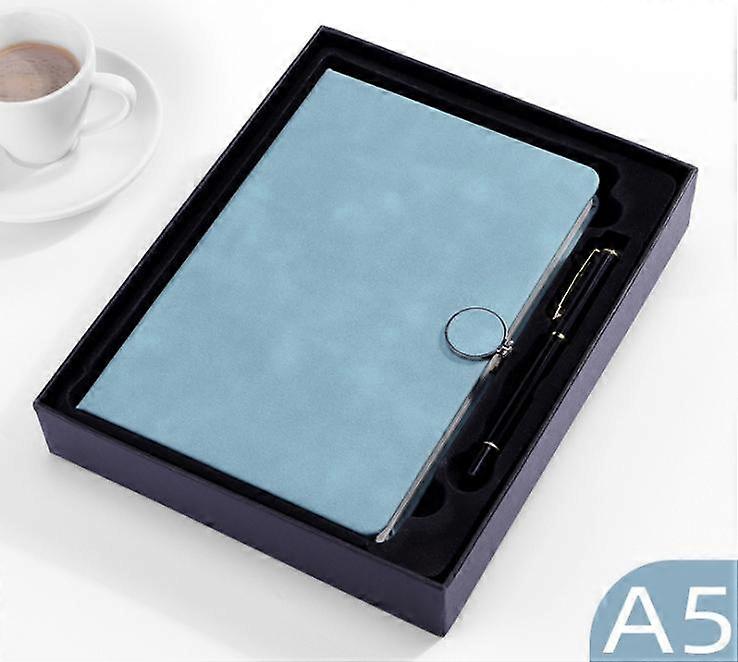 KXJ-Notebook A5 Leather Notebook Journal,Business Notebook/tepad,260 Thick Pages @-1