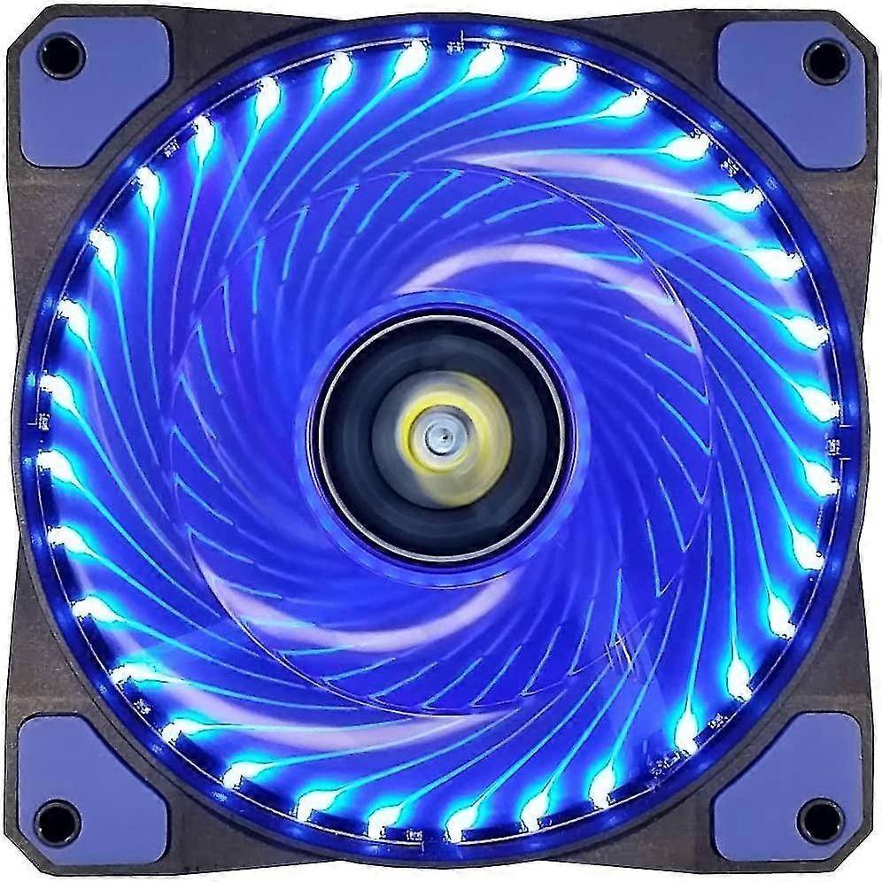 مروحة تبريد علبة الكمبيوتر مقاس 120 مم ، مبرد ألعاب LED عالي تدفق الهواء الصامت