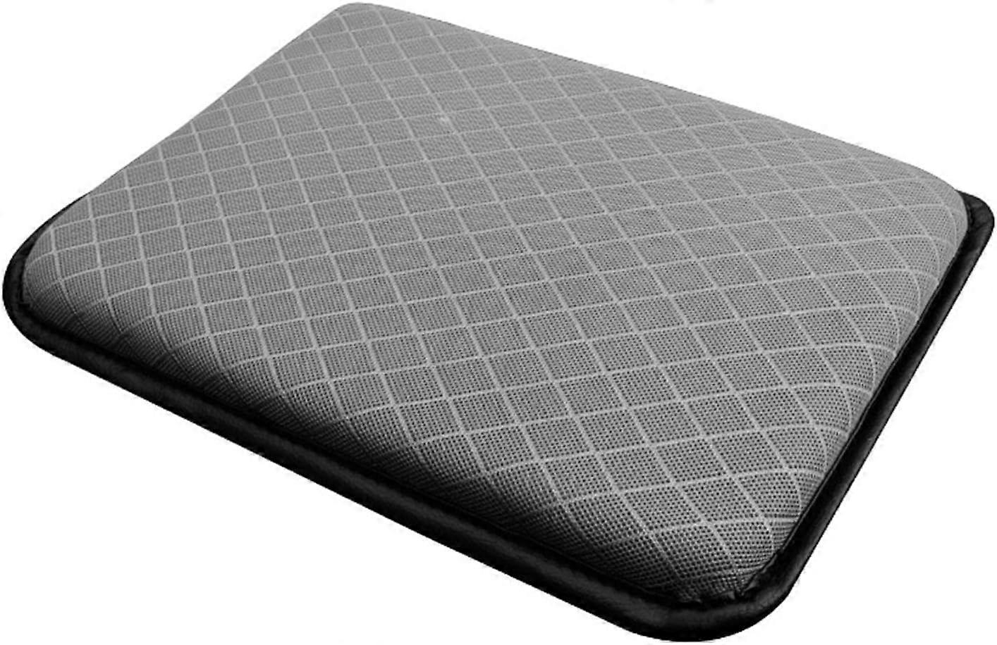 Armrest Box Cover, Memory Cotton Car Armrest Box Pad, Pu Leather and Memory Foam Car Center Console Cover Armrest Box Mat Protective Pad