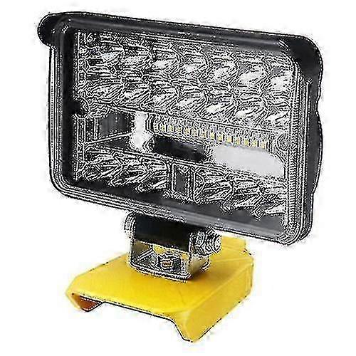 204W LED Work Light, 8600Lm Flashlight Compatible with Dewalt 18v/20v Lithium Battery