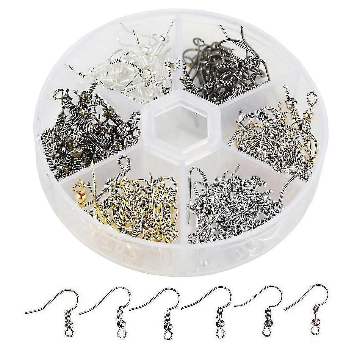 Earring Hooks Ear Wires Hook With Stora Case1box-muitlur