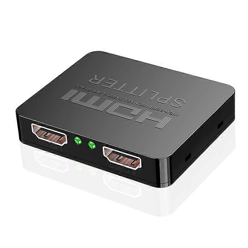 4K Splitter with Dual Monitor Duplication/Mirroring, Full HD 1080P 3D, and Included Wire - Enhance Your Viewing Experience!