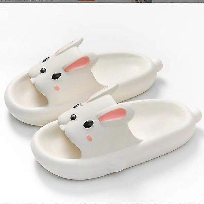 Ducha para mujer Sandalias de punta abierta Zapatillas de conejo