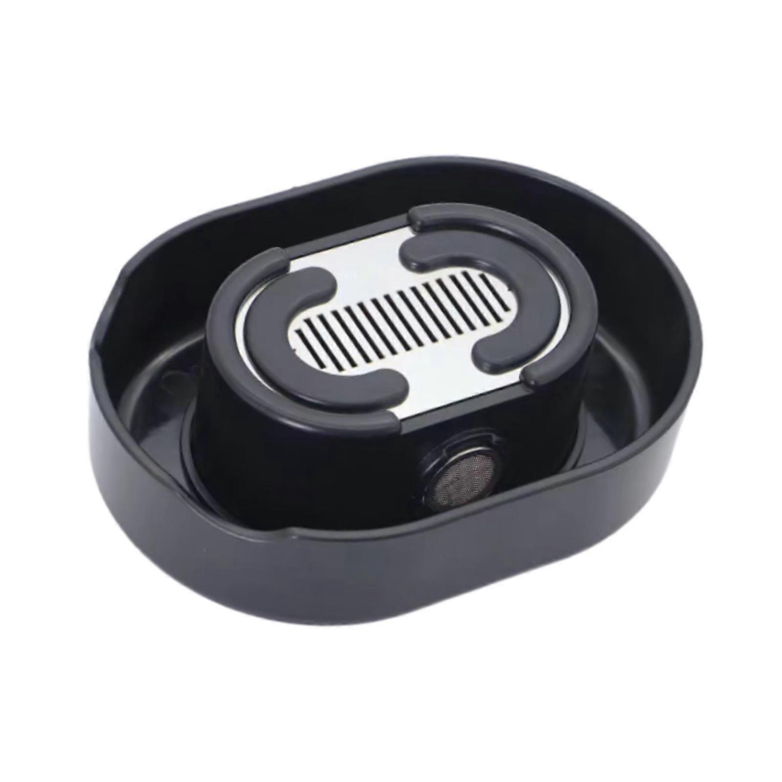 Manual Push Type Shaver Rinser Shaver Rinse Stand for Picnic Travel Holidays black