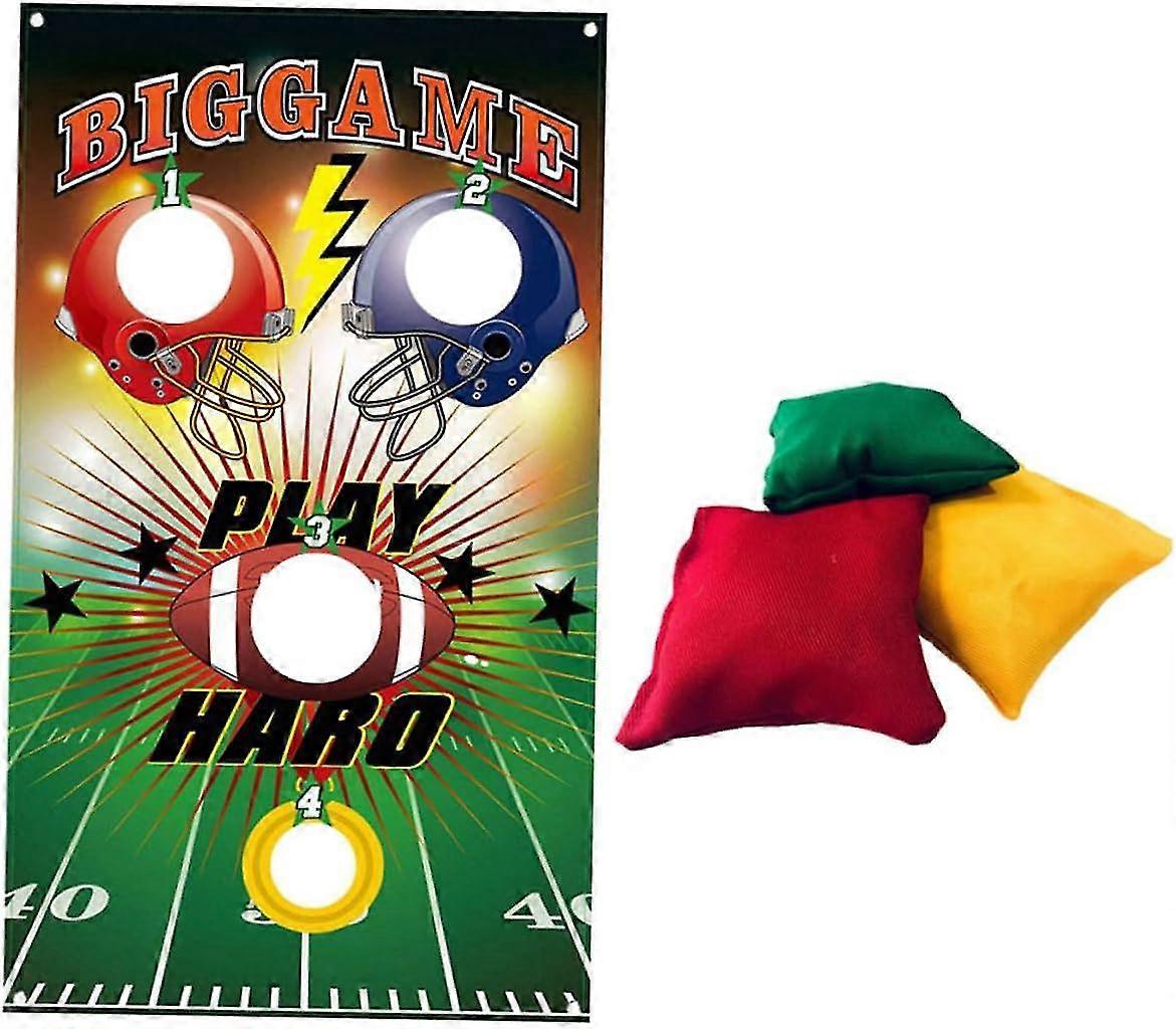 Bean Bag Toss Game Set - Portable IndoorOutdoor Cornhole Throwing Toysn
