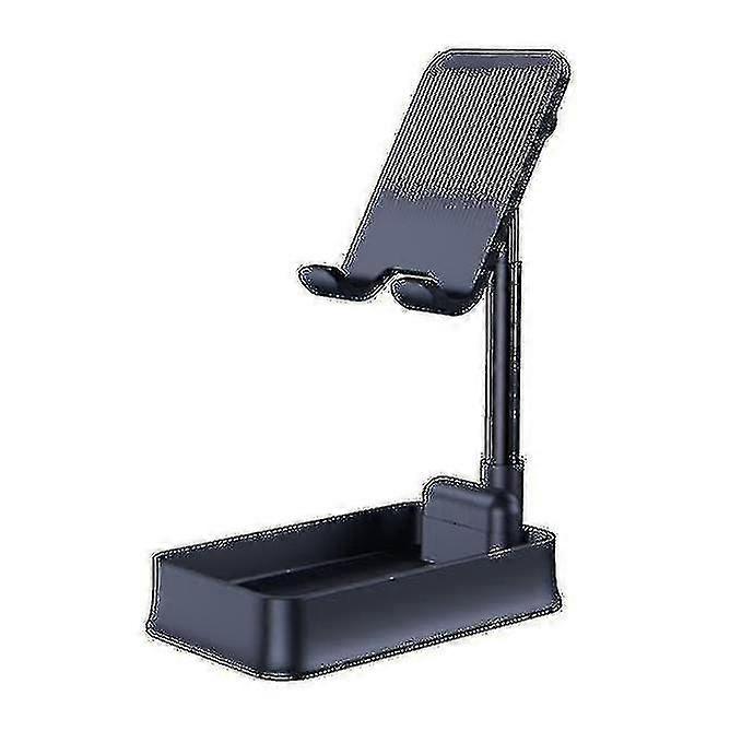 Telescopic Folding Smart Phone Support Adjustable Desktop Tablet Holderblack