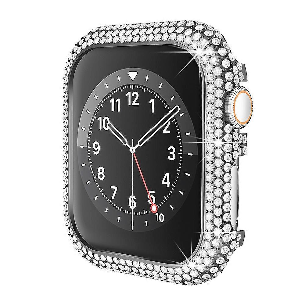 For Apple Watch Series 4/5/6/SE/SE (2022) 40Mm Watch Case Rhinestone Alloy Protective Frame
