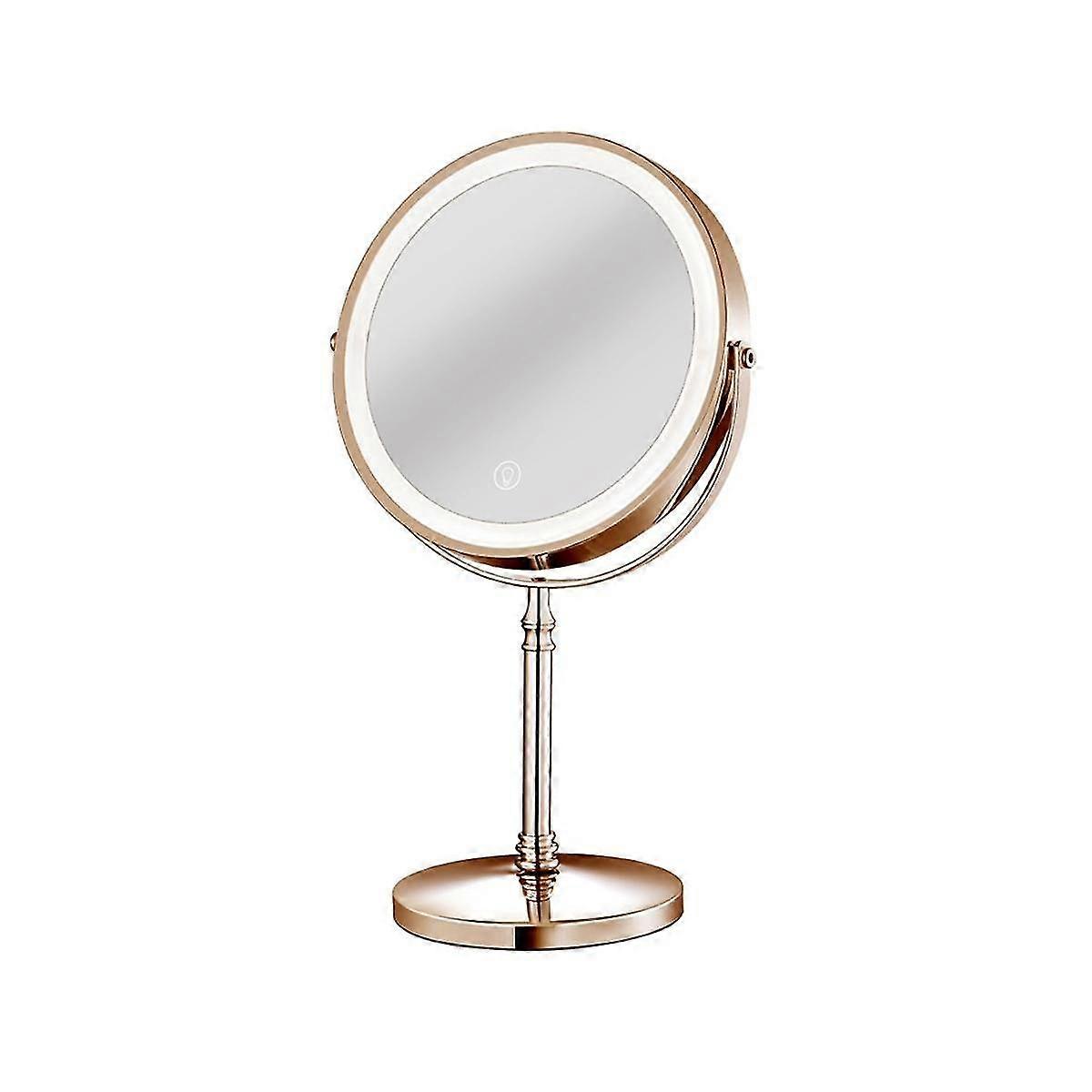 10x Led Mirror Akumulatorowe lusterko do makijażu z 3 kolorami, jasność Regulowane powiększenie Lustro kosmetyczne 2 Side-C