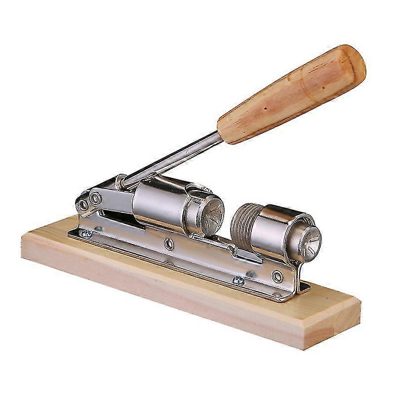 Heavy Duty Nutcracker Pecan Nut Cracker Walnut Plier Opener Tool Desktop Wood Base & Handle(1pc, Wood Color)