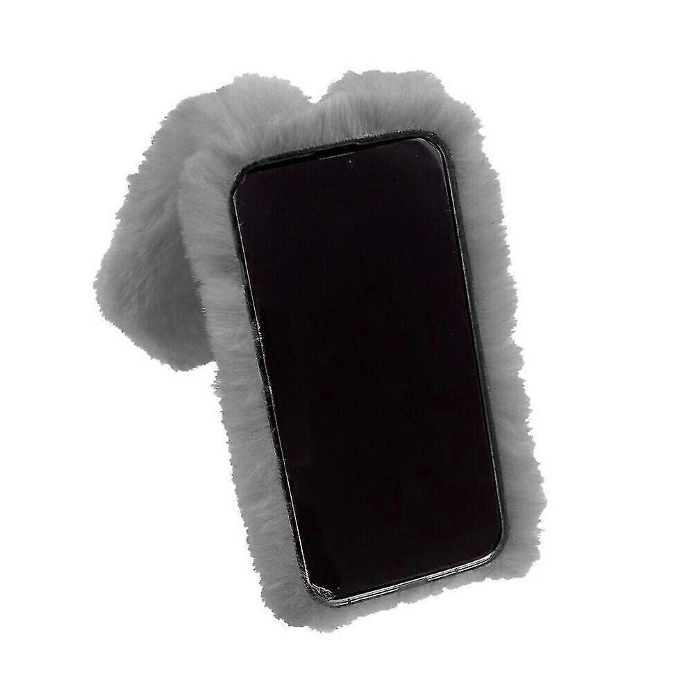 Xiaomi Redmi 14C 4G秋冬ウサギ毛皮保護ぬいぐるみケース素敵なぬいぐるみラビット用