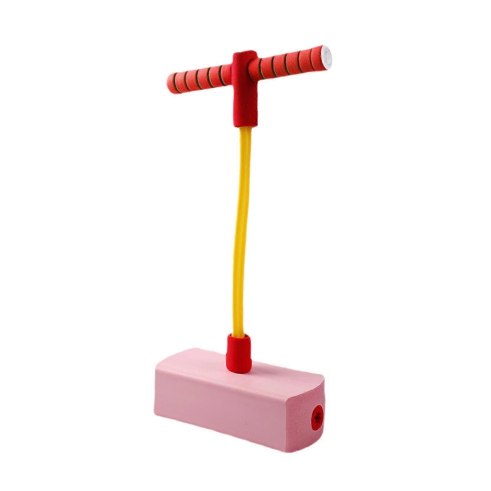 Skum Pogo Bouncer Treningshoppeleke for barn Kroppstrening Gutter Jenter Rosa