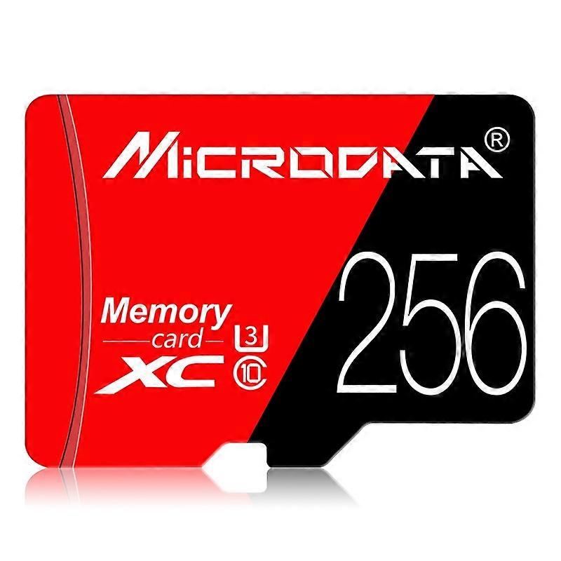 MICRODATA 256GB U3 Red and Black TF(Micro SD) Memory Card