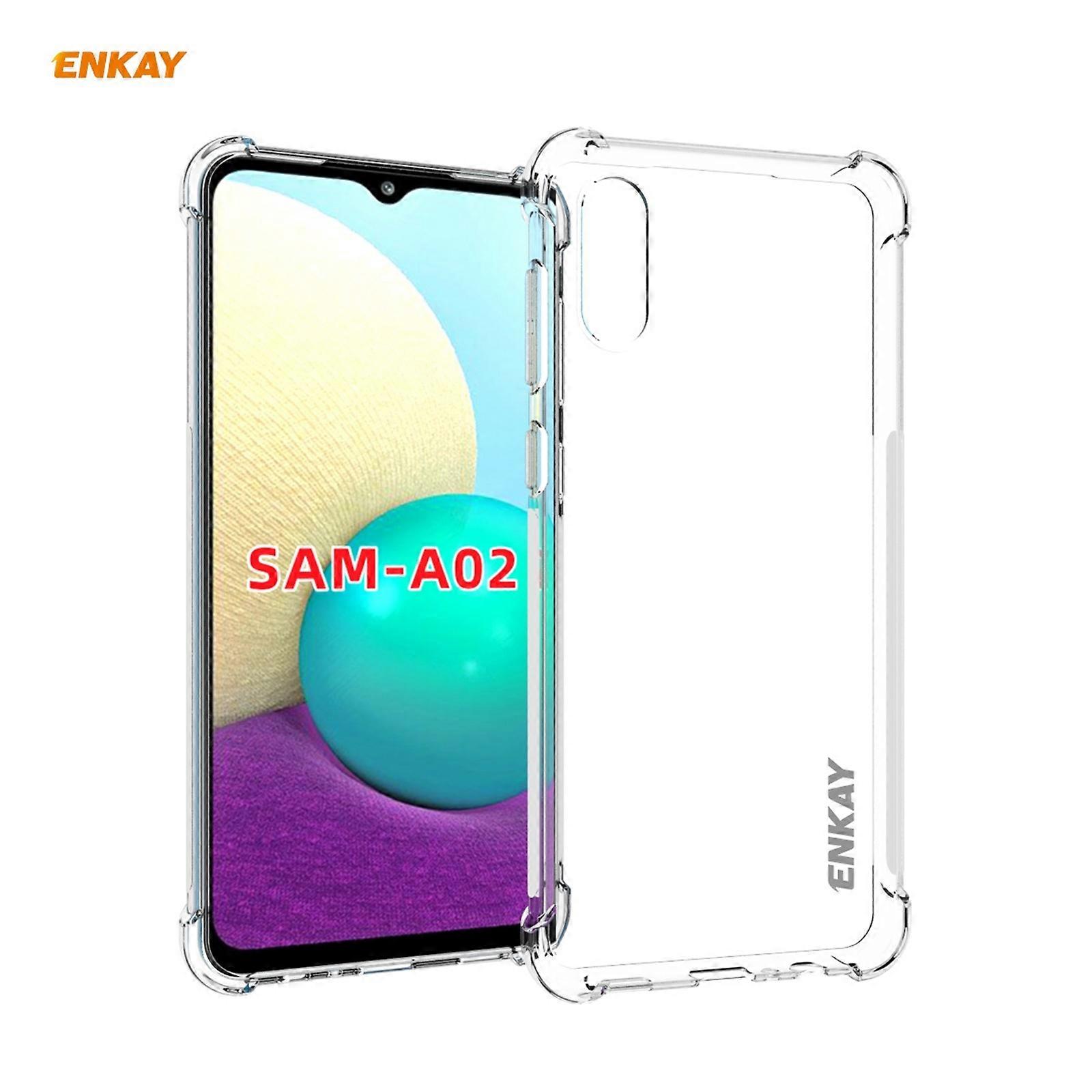 For Samsung Galaxy A02 ENKAY TPU Shockproof Case