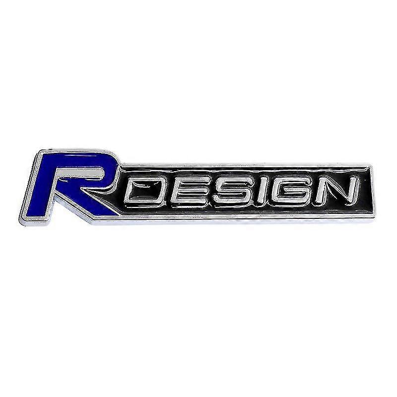 3d Metal R Design -logo auton etusäleikön tunnus Volvo V40 Cx60 C30 V70 V60 V50 S60 V90 R Design Rdesign tarratarvikkeet