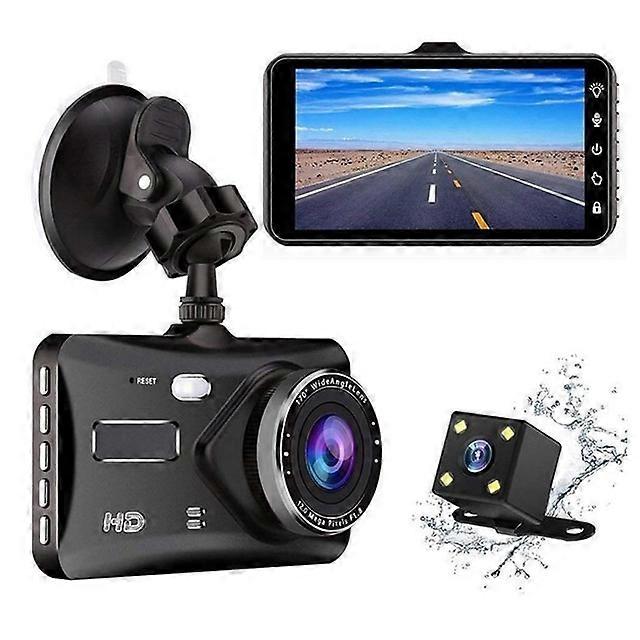 4" Touch Screen Car Dash Camera 1080P DVR Rear View Video Recorder Night Vision Loop Recording G-sensor 170 Wide Angle Dashcam