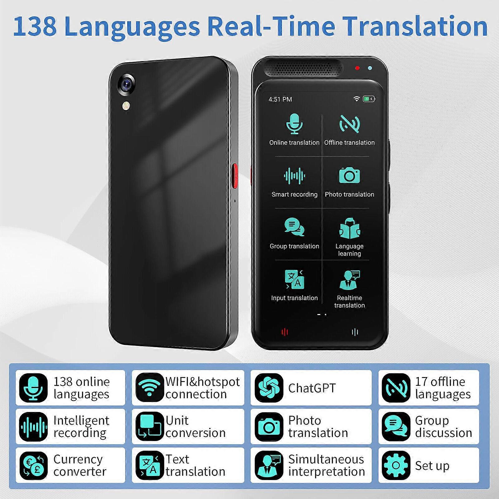 Language Translator Device 116 Languages Two-Way Instant Translator Device