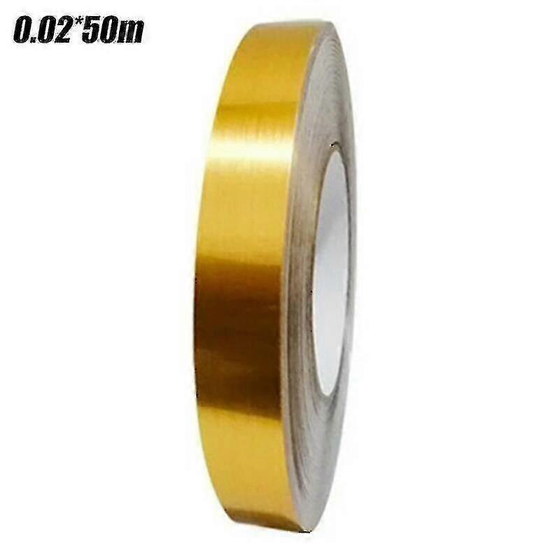 (gold-2cm*50m) Ceramic Tile Mildewproof Gap Tape Self Adhesive Kitchen Waterproof Sticker