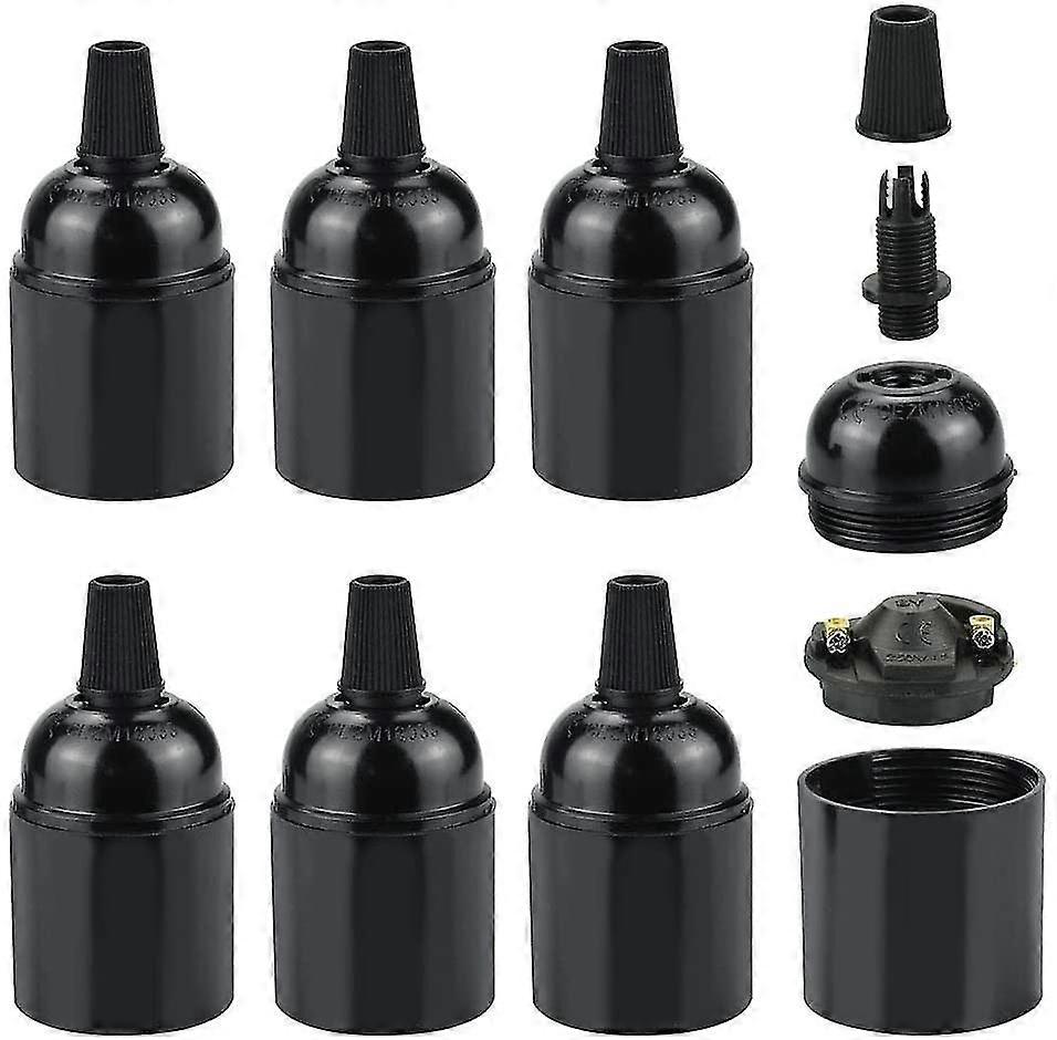 6 Pcs E27 Lamp Socket Bakelite Retro E27 Lamp Holder 250v 4a E27 Socket Holder