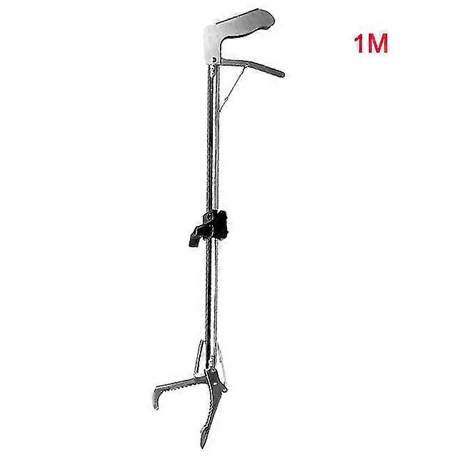 Stainless steel durable self locking snake tong professional tool reptile grabber outside protective wide jaw foldable catcher new