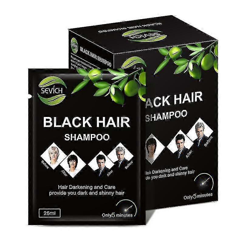 Instant Black Hair Shampoo Βαφή Μαλλιών 5 Λεπτά Κάντε τα Γκρίζα Άσπρα Μαλλιά Χρωματισμένα Σκουρόχρωμα Μαύρα Λαμπερά Μαλλιά Styling Υψηλής Ποιότητας Tw