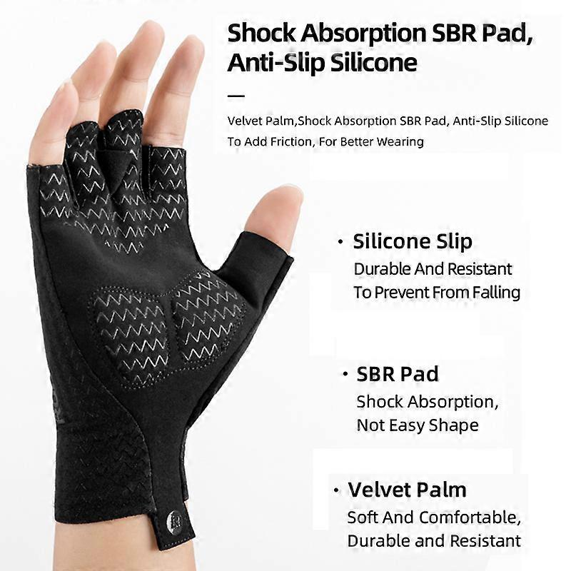 ROCKBROS Guanti da ciclismo SBR Pad Guanti senza da