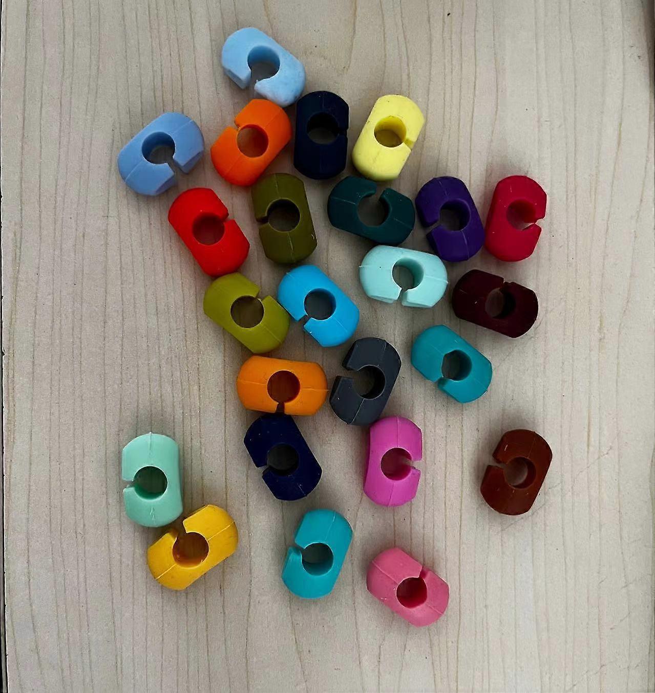 24Pieces Wine Glass Marker Silicone Wine Drink Markers Wine Identifiers