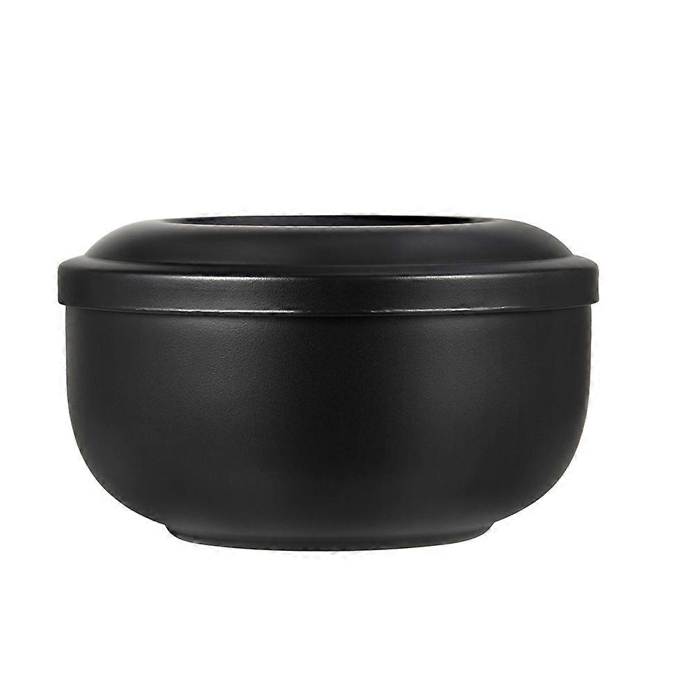 1pc bol de rasage en acier inoxydable à usage domestique savon à raser moussant couvercle bol