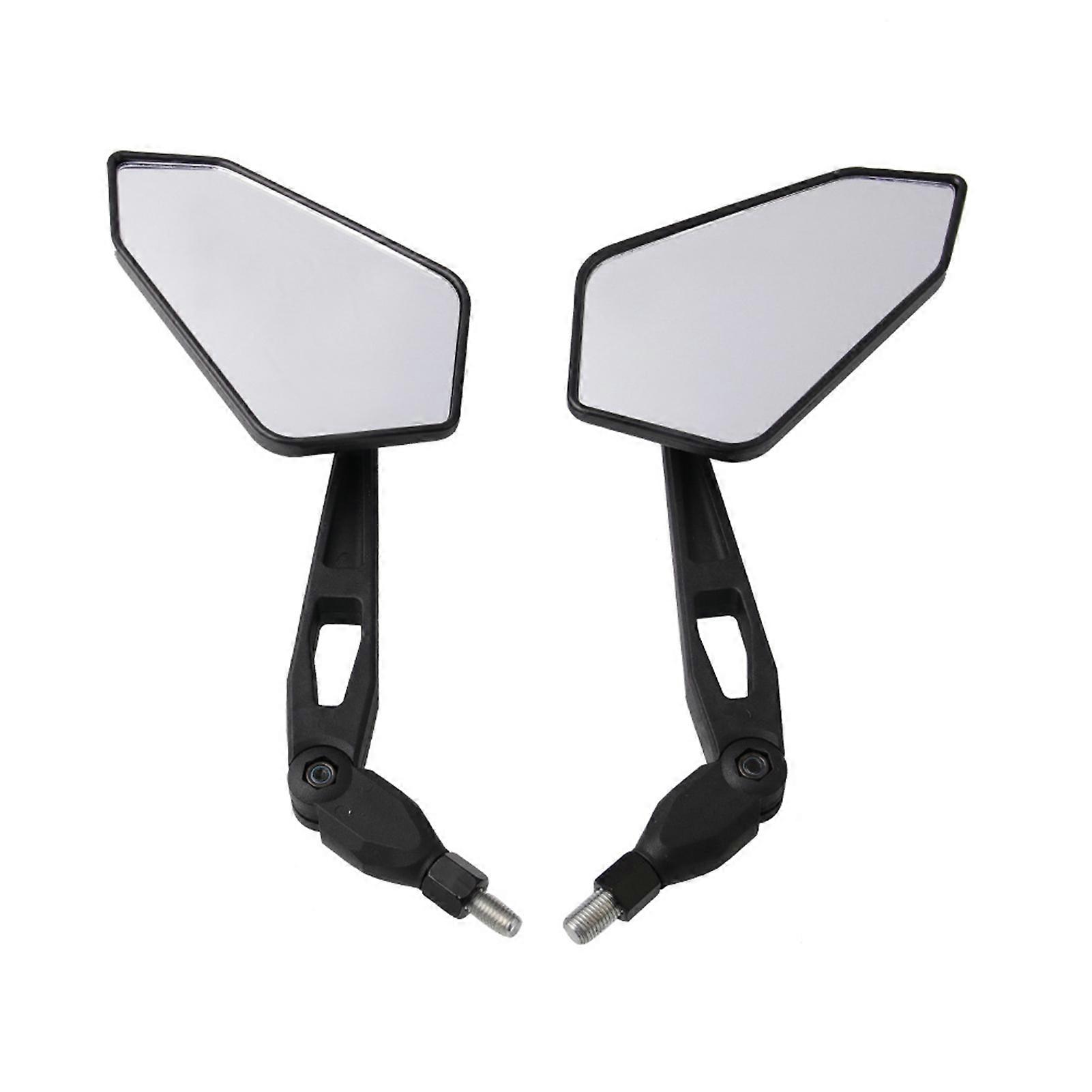 1Pair Rear View Mirrors Universal High Strength Plastic Auxiliary Side Mirrors for Motorcycle