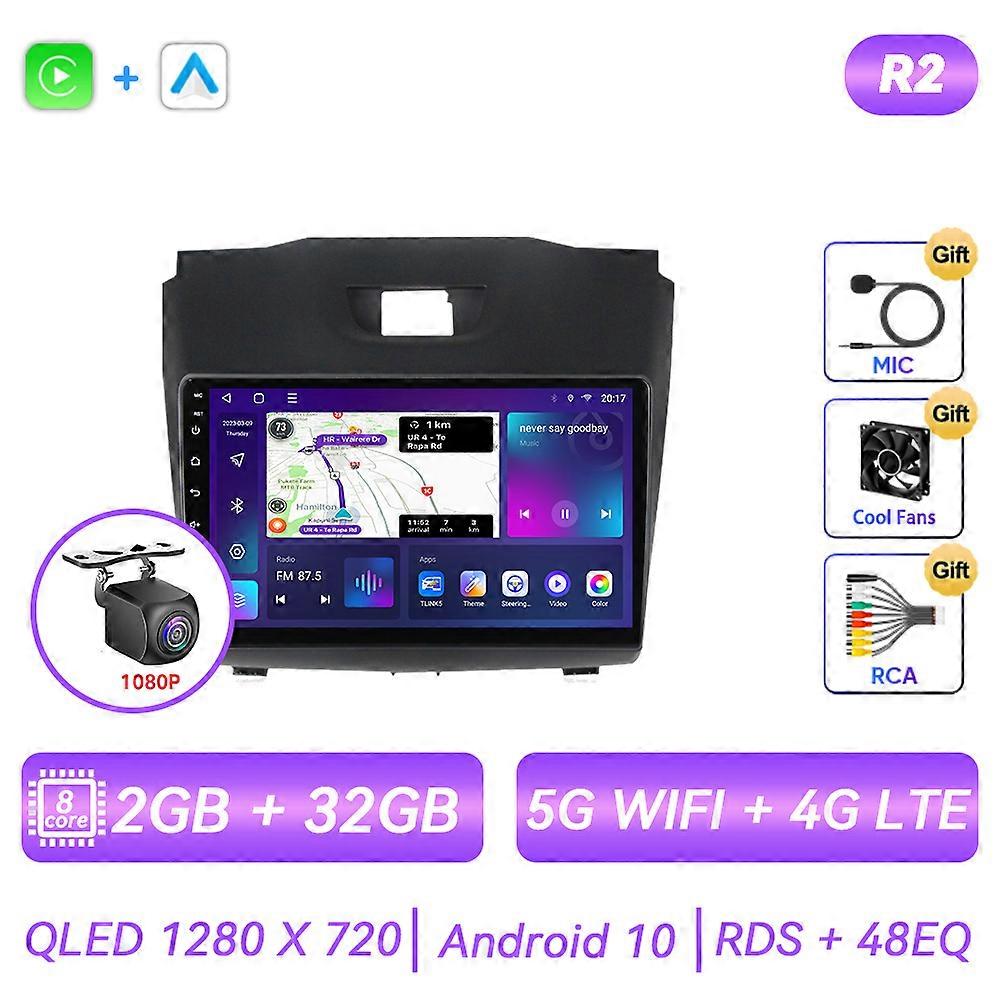 Android Autoradio Per Chevrolet TrailBlazer 2 S10 Holden Colorado Per Isuzu D-Max DMAX Lettore Multimediale Carplay Navigazione GPS