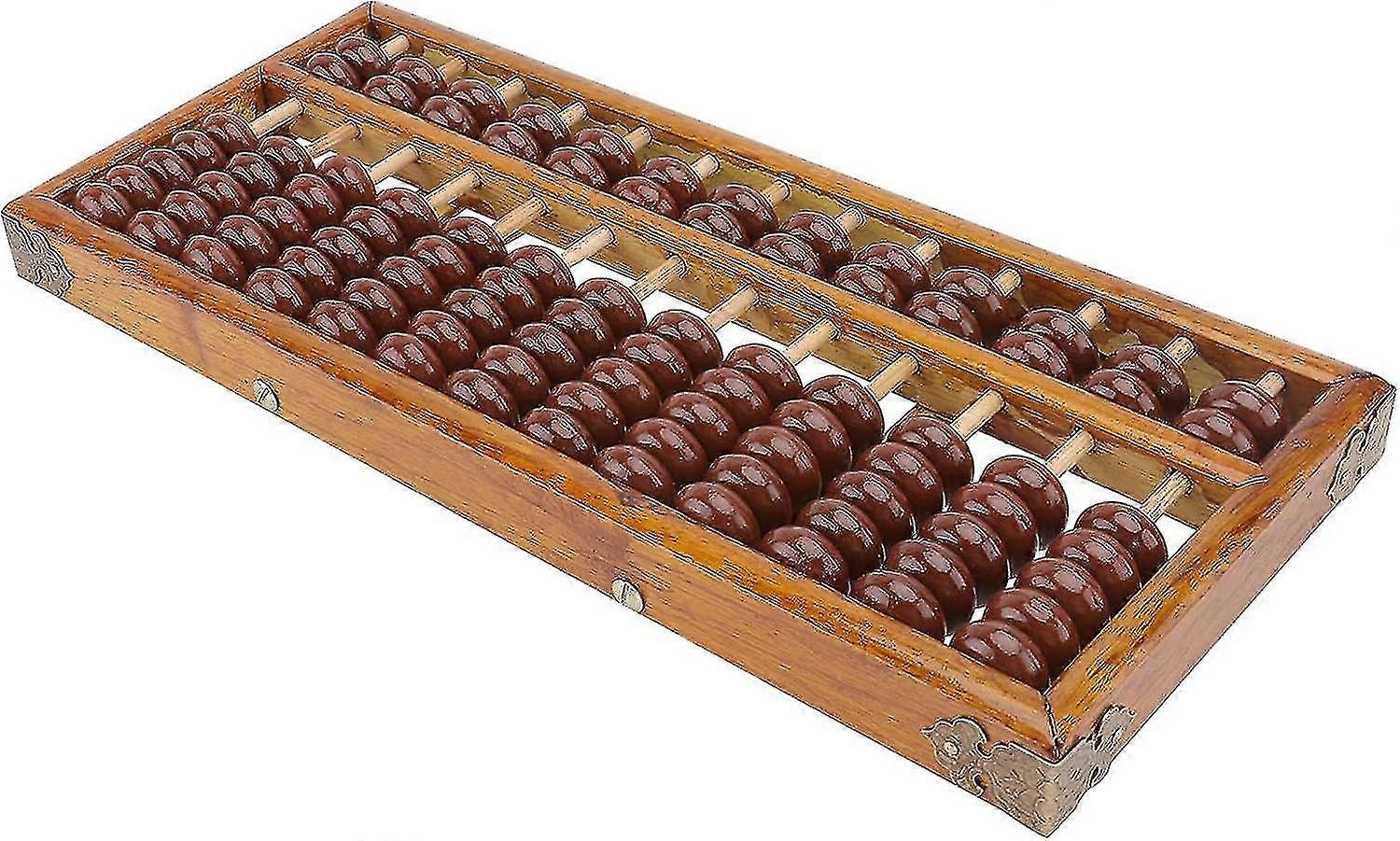 1pc Students Wooden Abacus Chinese Bead Arithmetic Abacus Wooden Math Abacus - XC