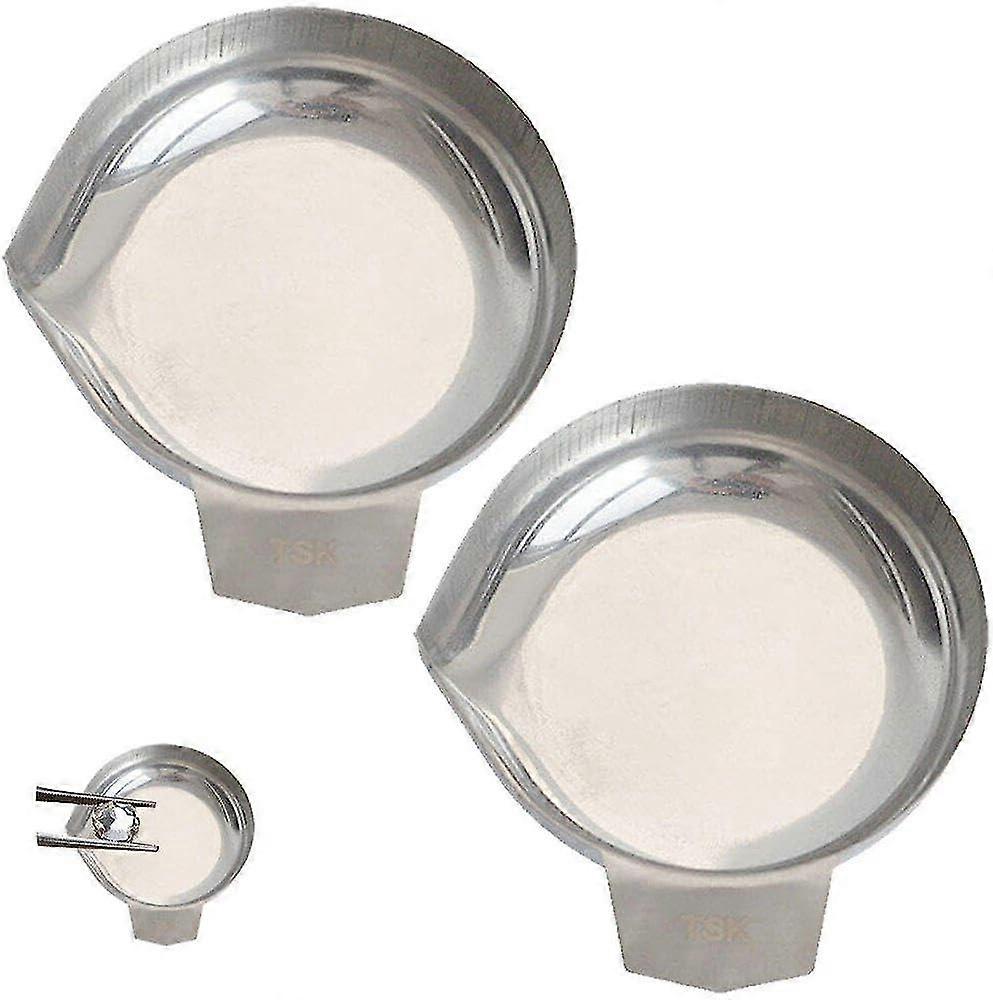 Smykkevektbrett i rustfritt stål - 2 små elektroniske skalabrett for smykker, pulver og mat