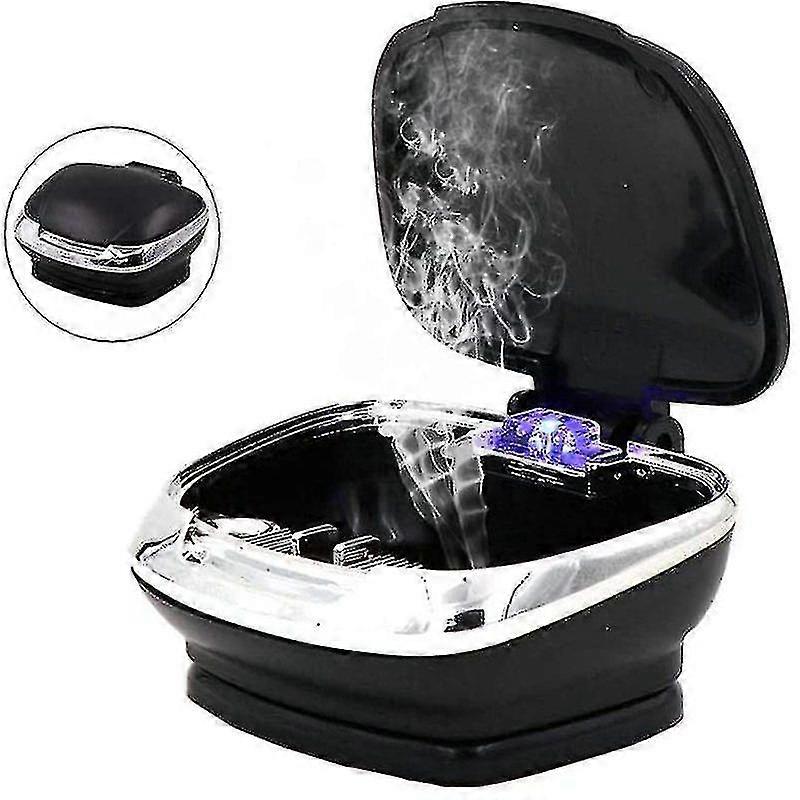 Innovative Car Ashtray, Led Lights Automobile Ashtray,black