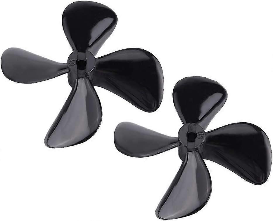 RC Boat 4 Blade Propeller, 2 Pieces Pro & Reverse Propeller Plastic 4 Blade Full Immersion Propeller