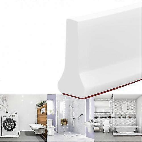 Collapsible Shower Threshold Rubber Stopper, Water Dam Barrier