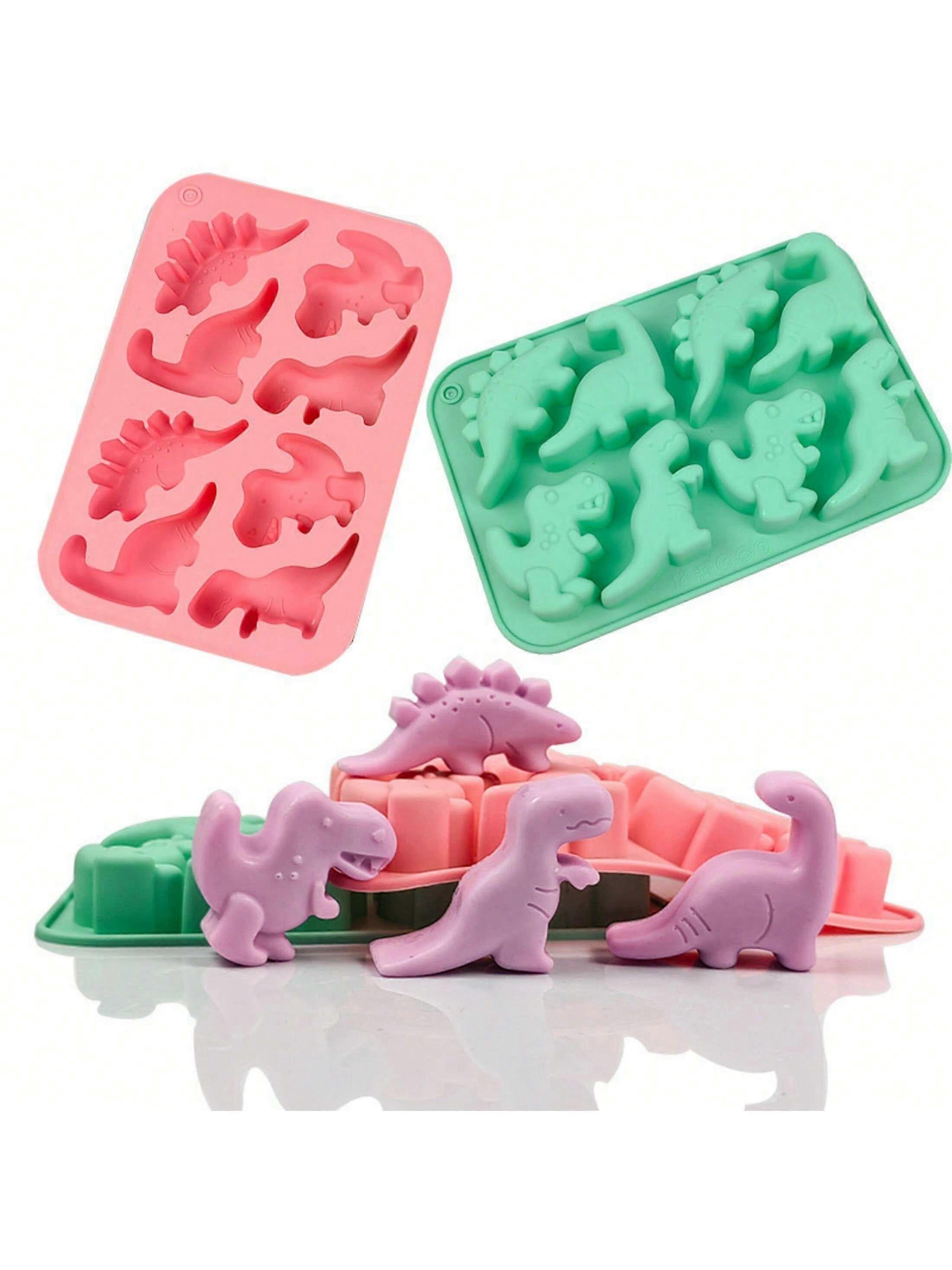 1pc סדרת דינוזאור תבניות סיליקון נרות ארומתרפיה שונים בעלי חיים קישוט שרף גבס ביצוע אספקה מתנות בעבודת יד ביתית