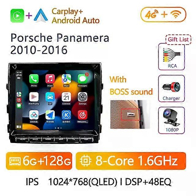 2din Android Car Radio Multimedia Video Player For Porsche Panamera 970 2010-2015 2016 Gps Navigation Dvd Carplay Auto Head Unit