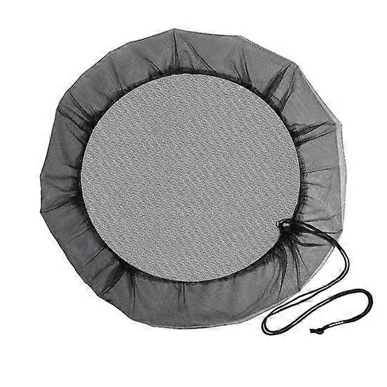 Mesh Cover Drawstring Closure Water Collection Bucket Protective Guard Preventing Leaves Debris