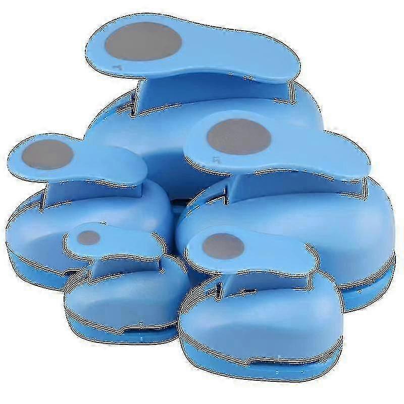 Circle Paper Punch, 5 Pcs Circle Punches For Paper Crafts, 5 Different Size Circle Hole Punch,rando Wr